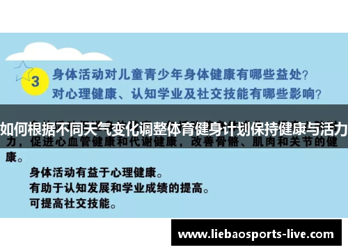 如何根据不同天气变化调整体育健身计划保持健康与活力